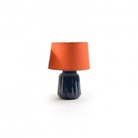 Lampa cu baza ceramica, COLORS, diametru 20 cm, inaltime 33 cm, portocaliu