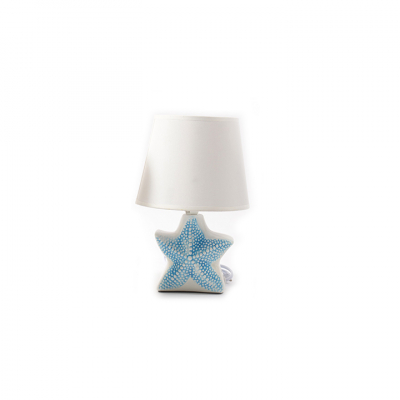 Lampa Sea, cu baza ceramica, stea, 18x28 cm