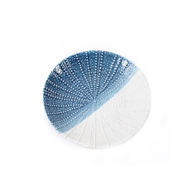 Platou Sea, portelan, alb + albastru, 21,5x3 cm