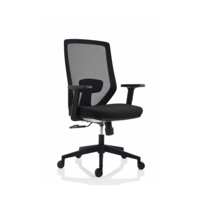 Scaun birou ergonomic operativ ZEN, cu brate, rotativ, ajustabil, negru, 47x50x100/109 cm