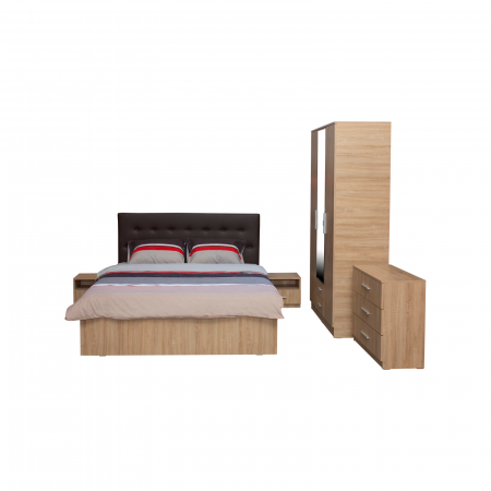 Set Dormitor Complet Ofelia II cu comoda - Dulap 3 usi -  ExpoMob [1]