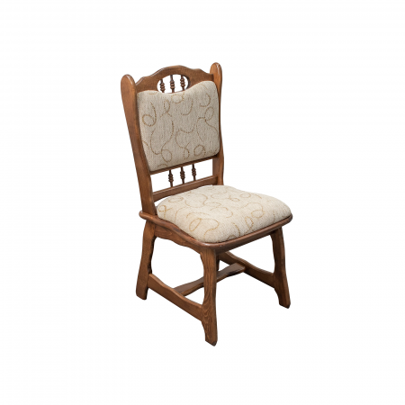 Set masa extensibila cu 6 scaune EUROPA, lemn masiv, ovala, maro inchis - ExpoMob [3]