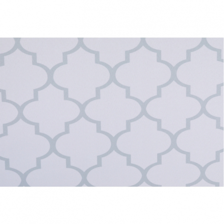 Taburet pliabil KABALA, material textil alb/gri, 76x38x37,5 cm - ExpoMob [9]