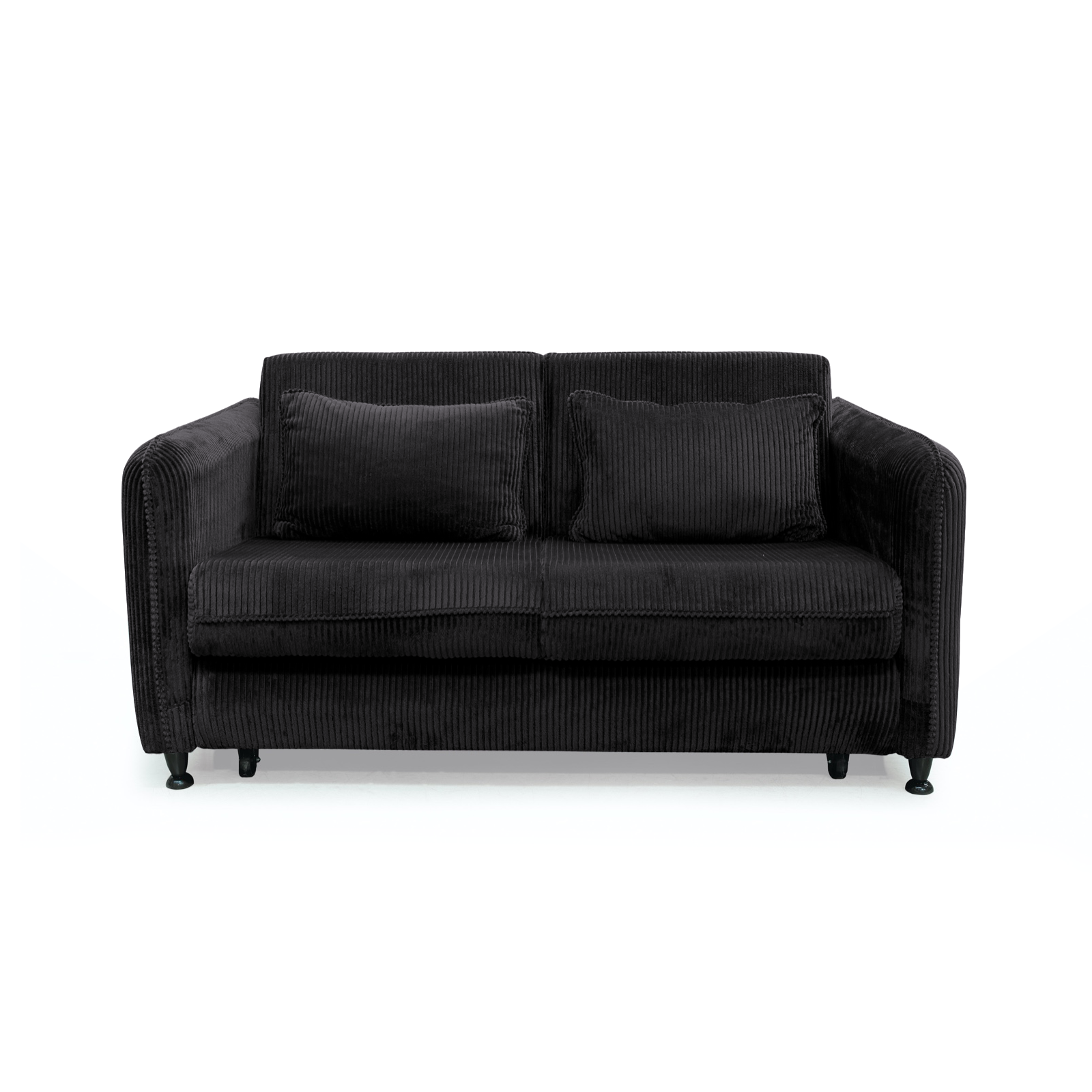 Canapea RAVIT extensibila, 3 locuri, cu arcuri si lada depozitare, antracit, 173x122x88 cm