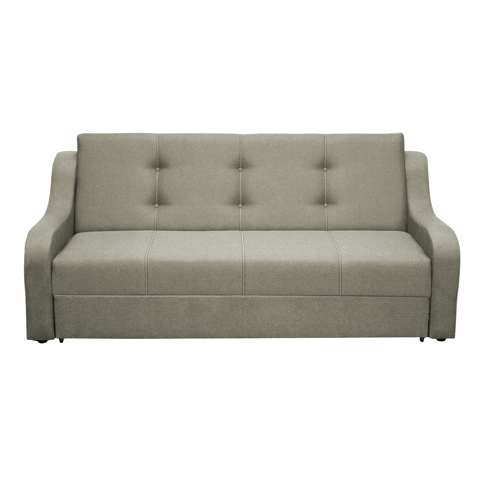 Canapea VALY II extensibila, 3 locuri, cu lada depozitare, bej, 215x90x95 cm Brațe, Șezut, Spătar: Bej