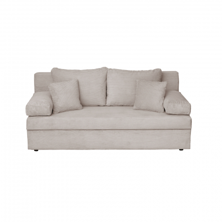 Canapea ANA LUX extensibila, 3 locuri, cu lada depozitare, gri inchis, 185x82x80 cm