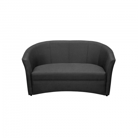 Canapea CAFENEA fixa, 2 locuri, gri antracit, 145x60x80 cm