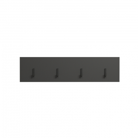 Cuier ESTEBAN, grafit + stejar evok, 80,1x1,6x20 cm