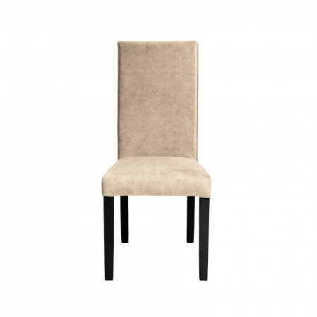 Scaun living TEO, picioare lemn wenge, stofa z bej, 46x60x98 cm