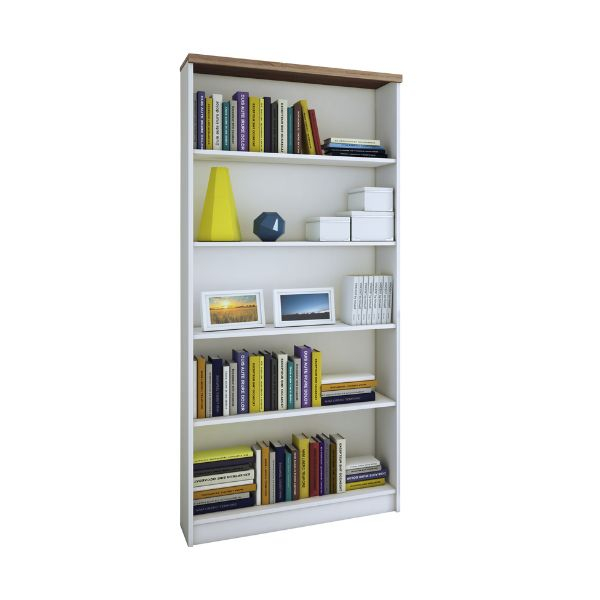 Colectia TOP MIX - Biblioteca deschisa TOP MIX, alb, 80x33x183 cm