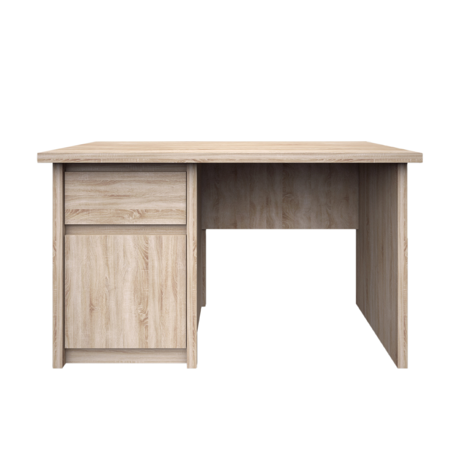 Mobila Birou - Birou NORTON, 1 usa, 1 sertar, stejar sonoma, 120x60x76 cm