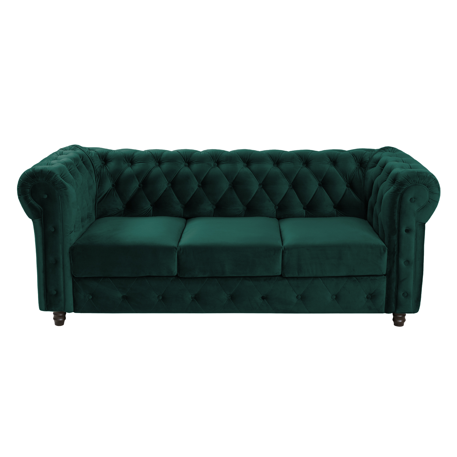 Canapele Chesterfield - Canapea CHESTERFIELD extensibila, 3 locuri, cu arcuri si lada depozitare, 205x90x80 cm - ExpoMob