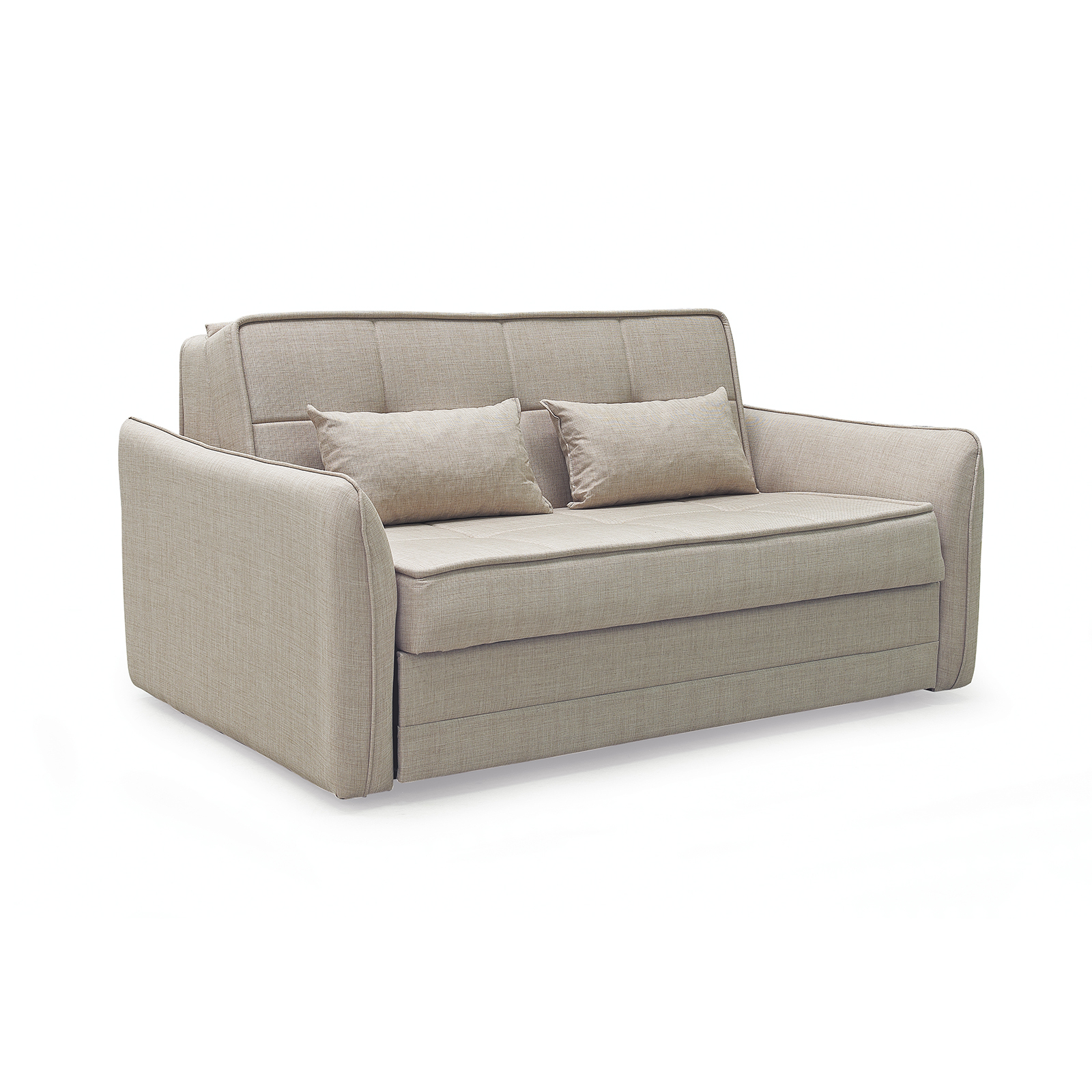 Canapele Extensibile - Canapea extensibila DREW, 3 locuri, cu arcuri si lada pentru depozitare, 175x110x88 cm - ExpoMob