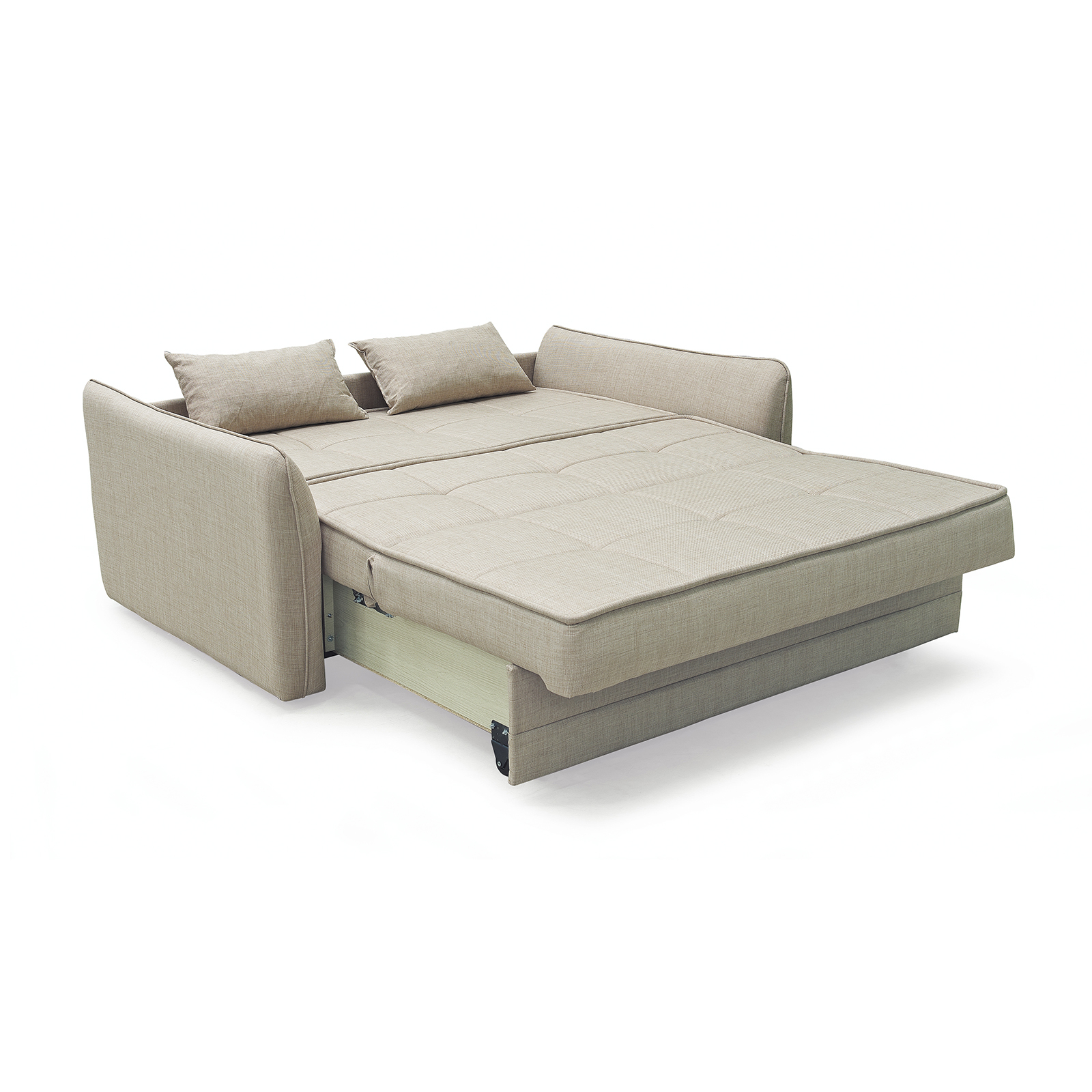 Canapele Extensibile - Canapea extensibila DREW, 3 locuri, cu arcuri si lada pentru depozitare, 175x110x88 cm - ExpoMob