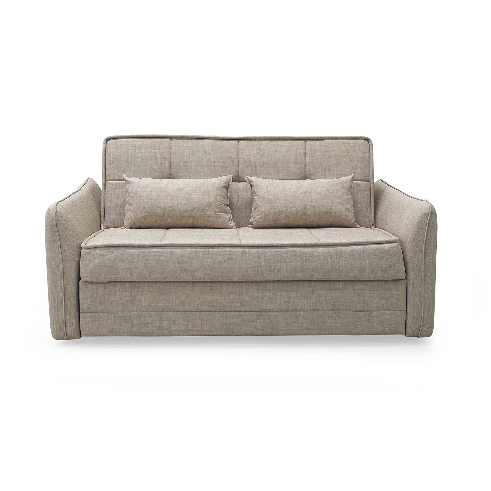 Canapele Extensibile - Canapea extensibila DREW, 3 locuri, cu arcuri si lada pentru depozitare, 175x110x88 cm - ExpoMob