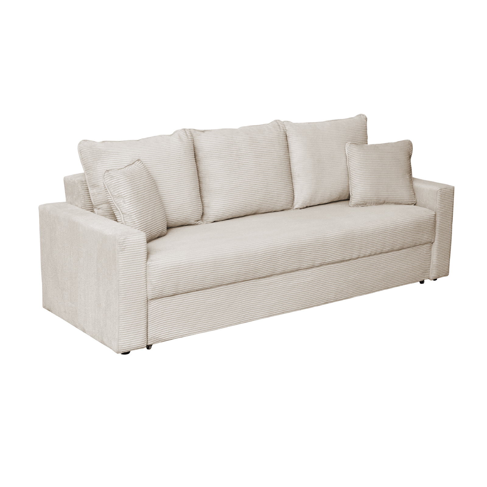 Promo - Canapea NICO II LUX extensibila, 3 locuri, cu arcuri si lada depozitare, 220x85x75 cm - ExpoMob