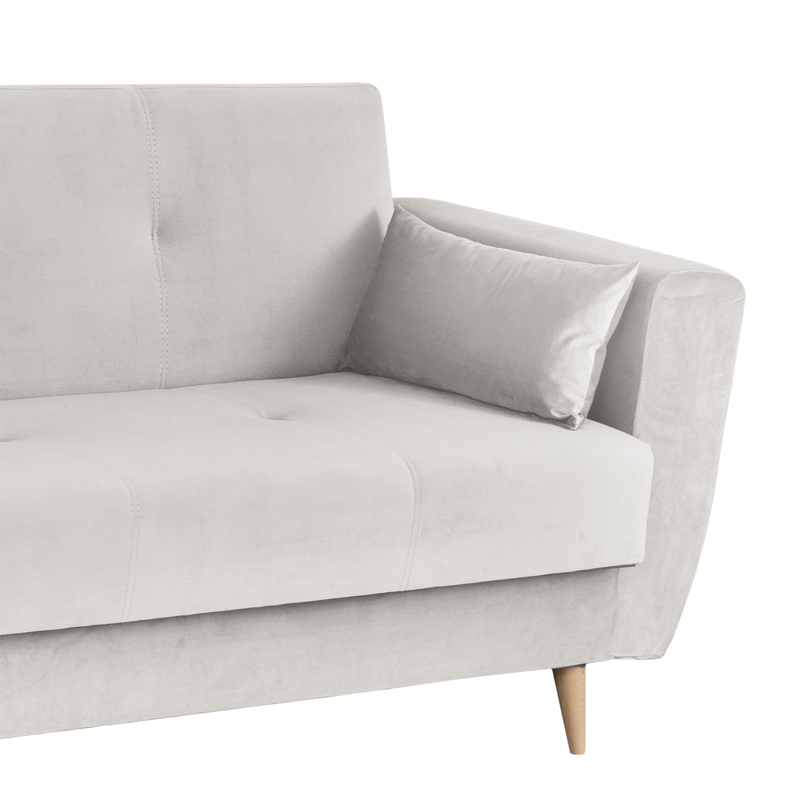 Canapele Moderne - Canapea SIENA I extensibila, 3 locuri, cu arcuri si lada depozitare, bej deschis, 225x85x95 cm