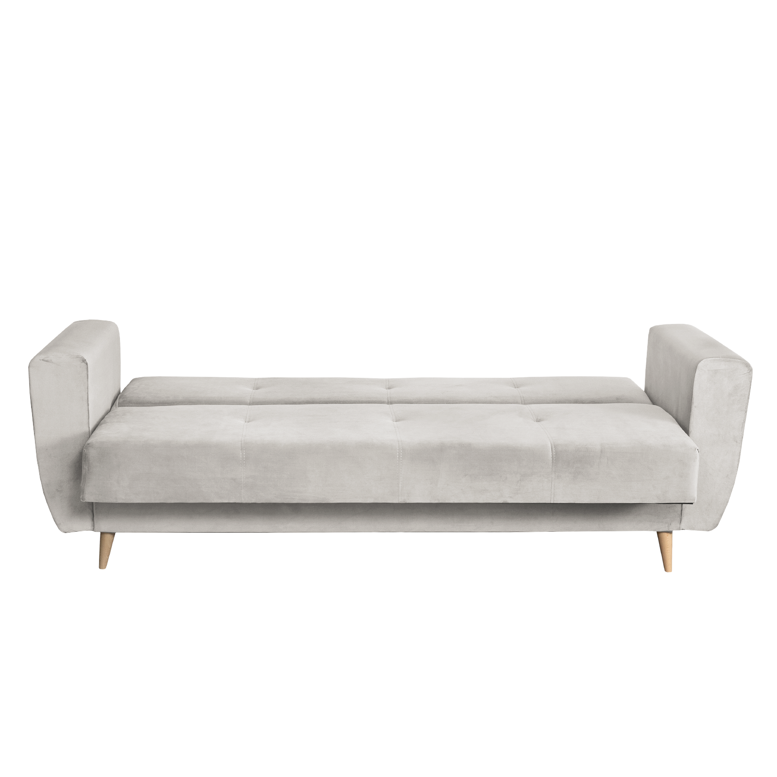 Canapele Moderne - Canapea SIENA I extensibila, 3 locuri, cu arcuri si lada depozitare, bej deschis, 225x85x95 cm