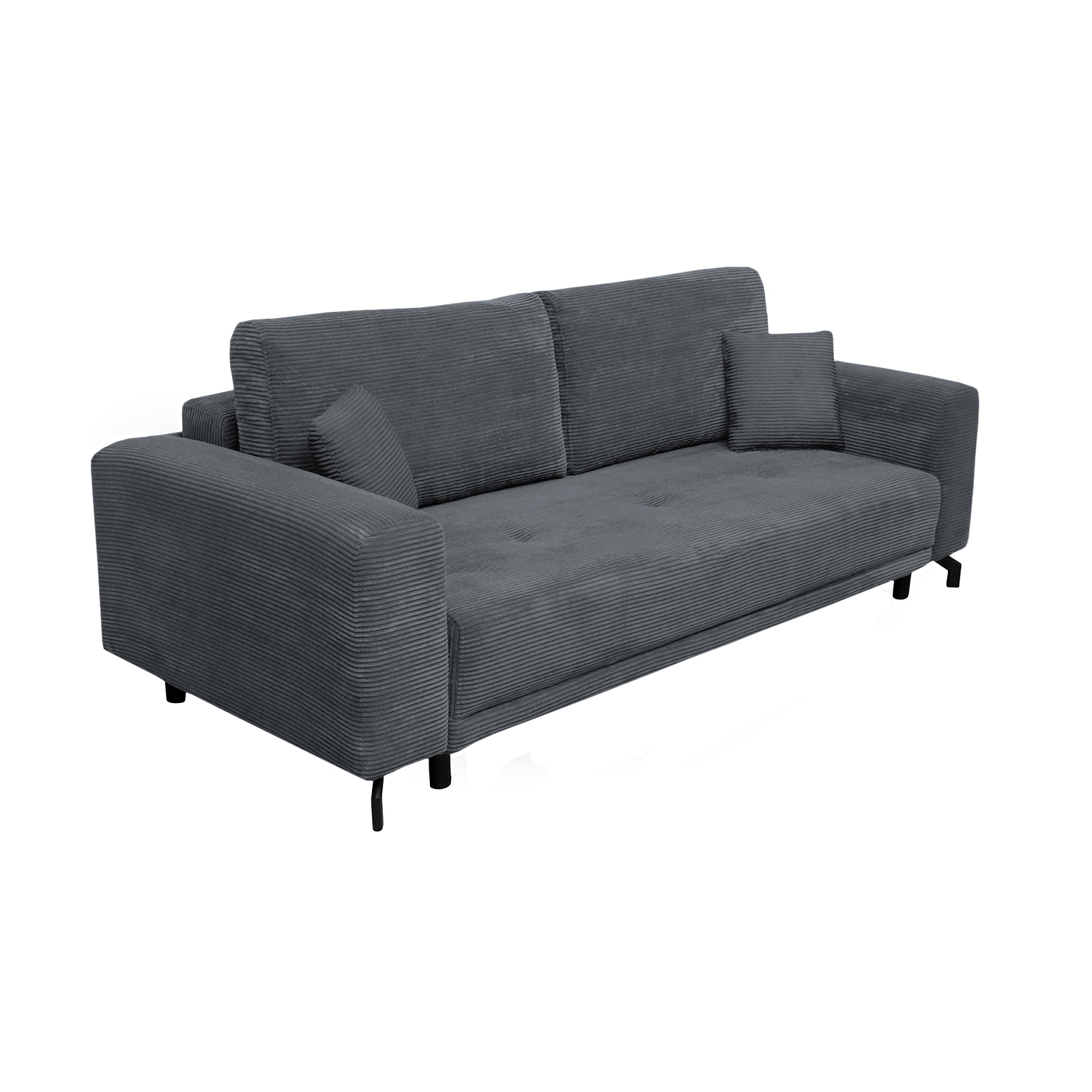 Canapele Extensibile - Canapea VEGA extensibila, 3 locuri, cu arcuri si lada depozitare, 237x110x73 cm - ExpoMob