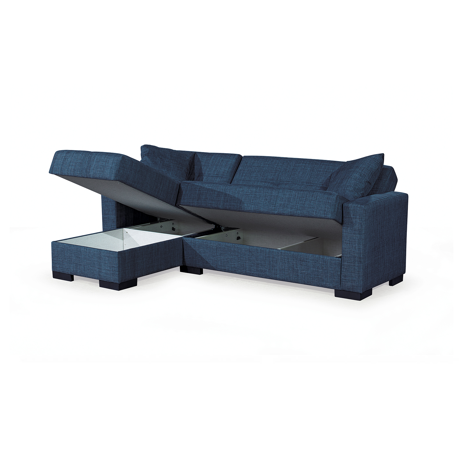 Coltar BETTY extensibil, cu lada depozitare, colt interschimbabil, 212x145x80 cm - ExpoMob