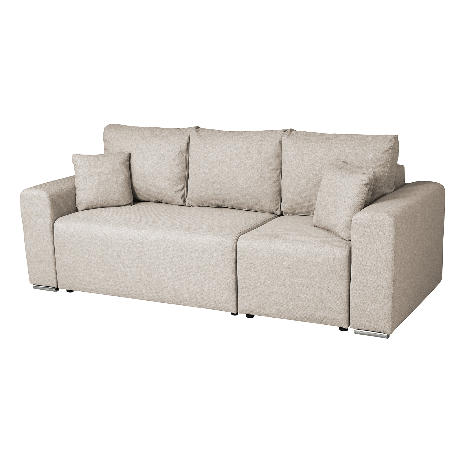 Coltare Moderne - Coltar/Canapea BEGA B extensibil, cu arcuri si lada depozitare, colt interschimbabil, bej, 240x153x80 cm