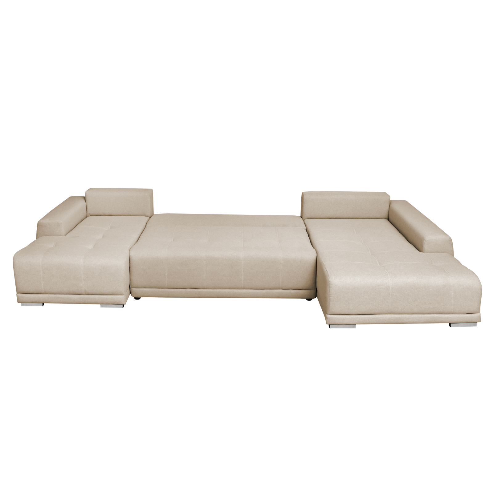 Produs în România - Coltar MARIBO U extensibil, cu arcuri si lada depozitare, colt dreapta, 350x203x90 cm - ExpoMob