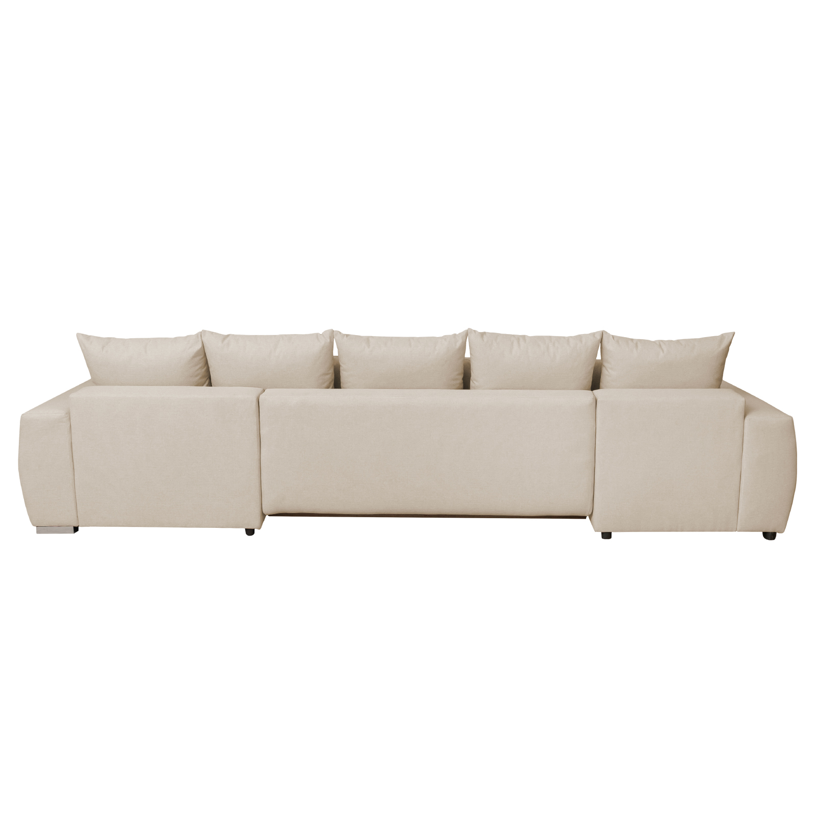 Produs în România - Coltar MARIBO U extensibil, cu arcuri si lada depozitare, colt dreapta, 350x203x90 cm - ExpoMob