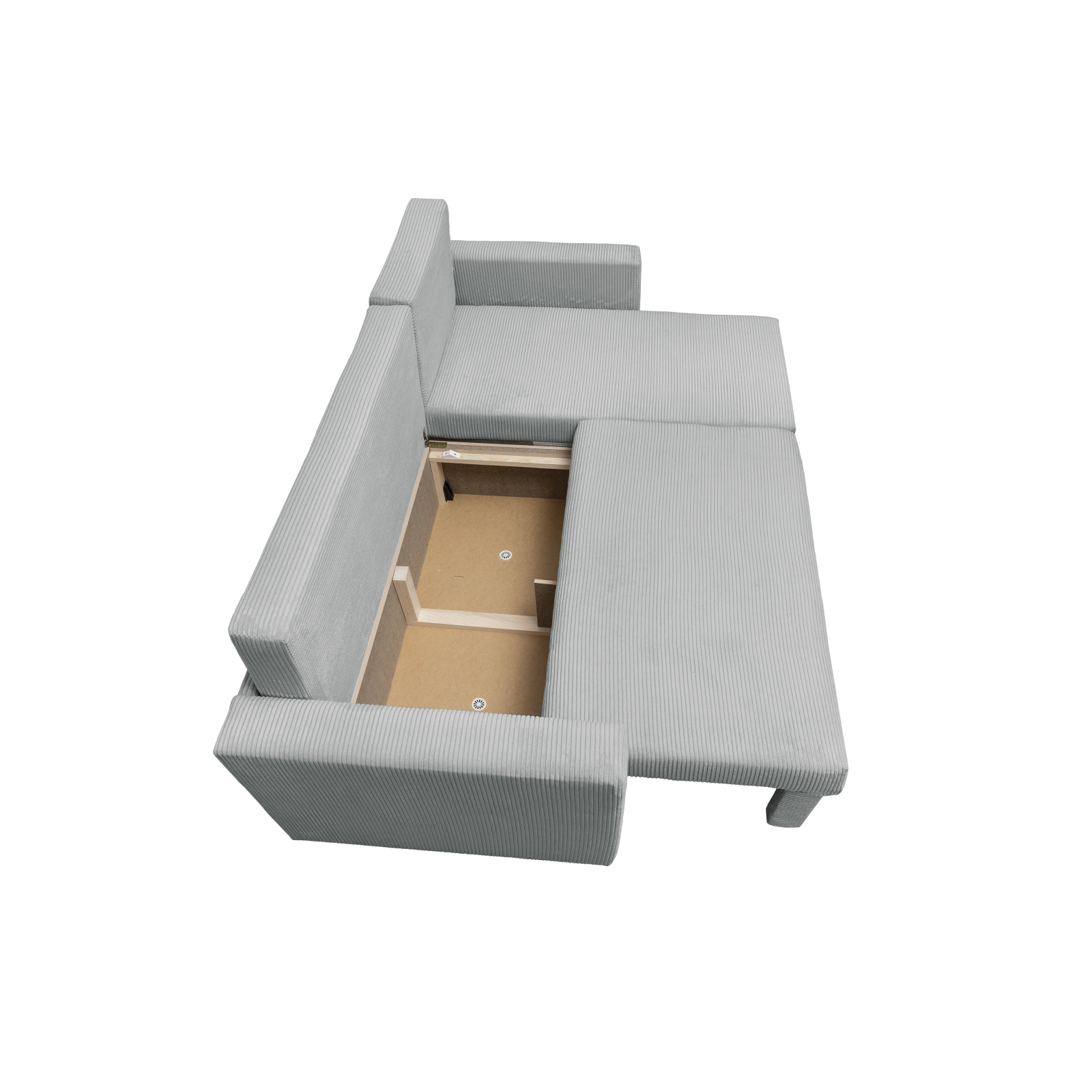 Promo Fabrica Noastra - Coltar NICOLE LUX, cu lada depozitare, colt interschimbabil, 225x145x82 cm - ExpoMob