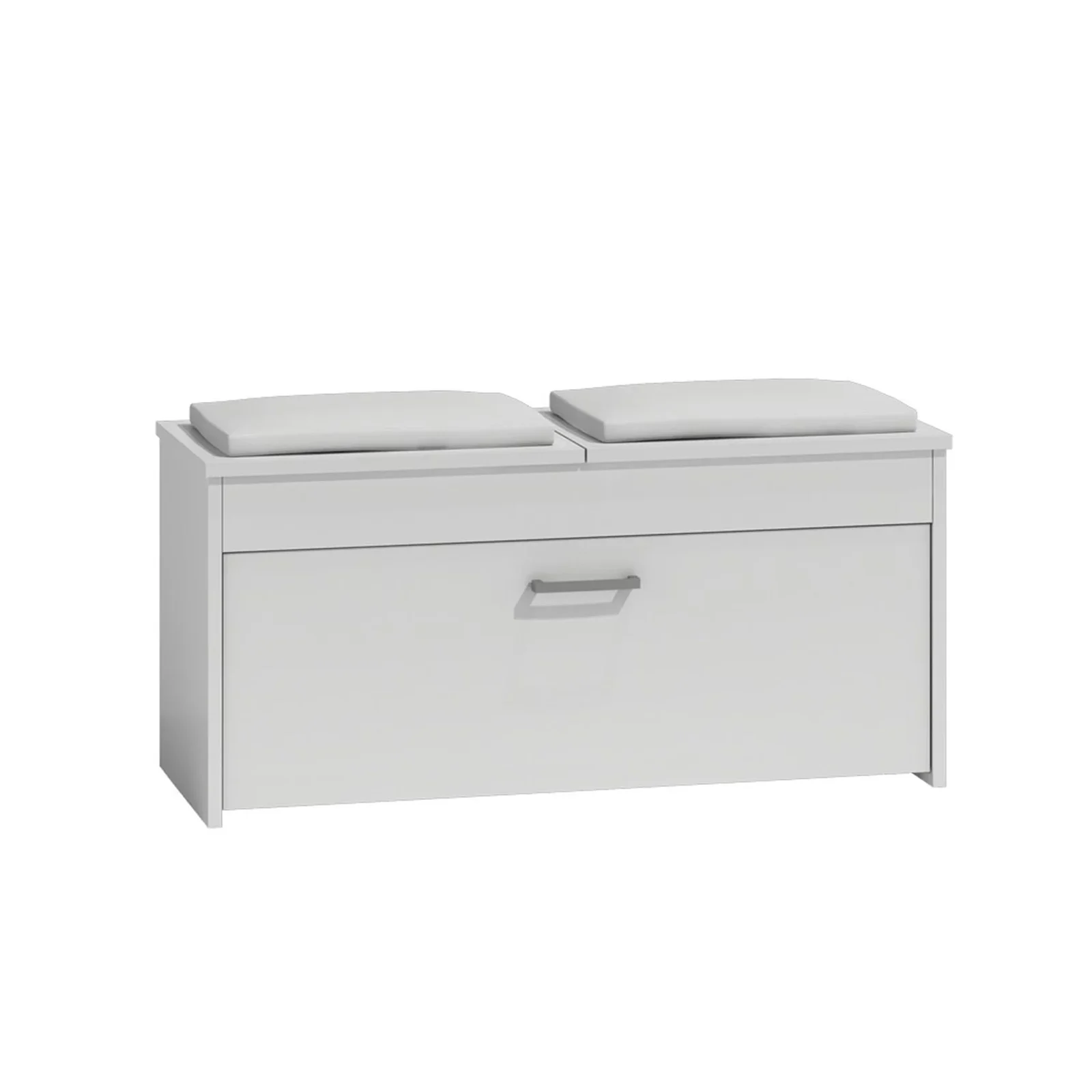 Holuri - Cuier BANGOR, cu lada si sertar, 50x35x181 cm + Pantofar LORCA, 3 rafturi, 100x38x46 cm, alb