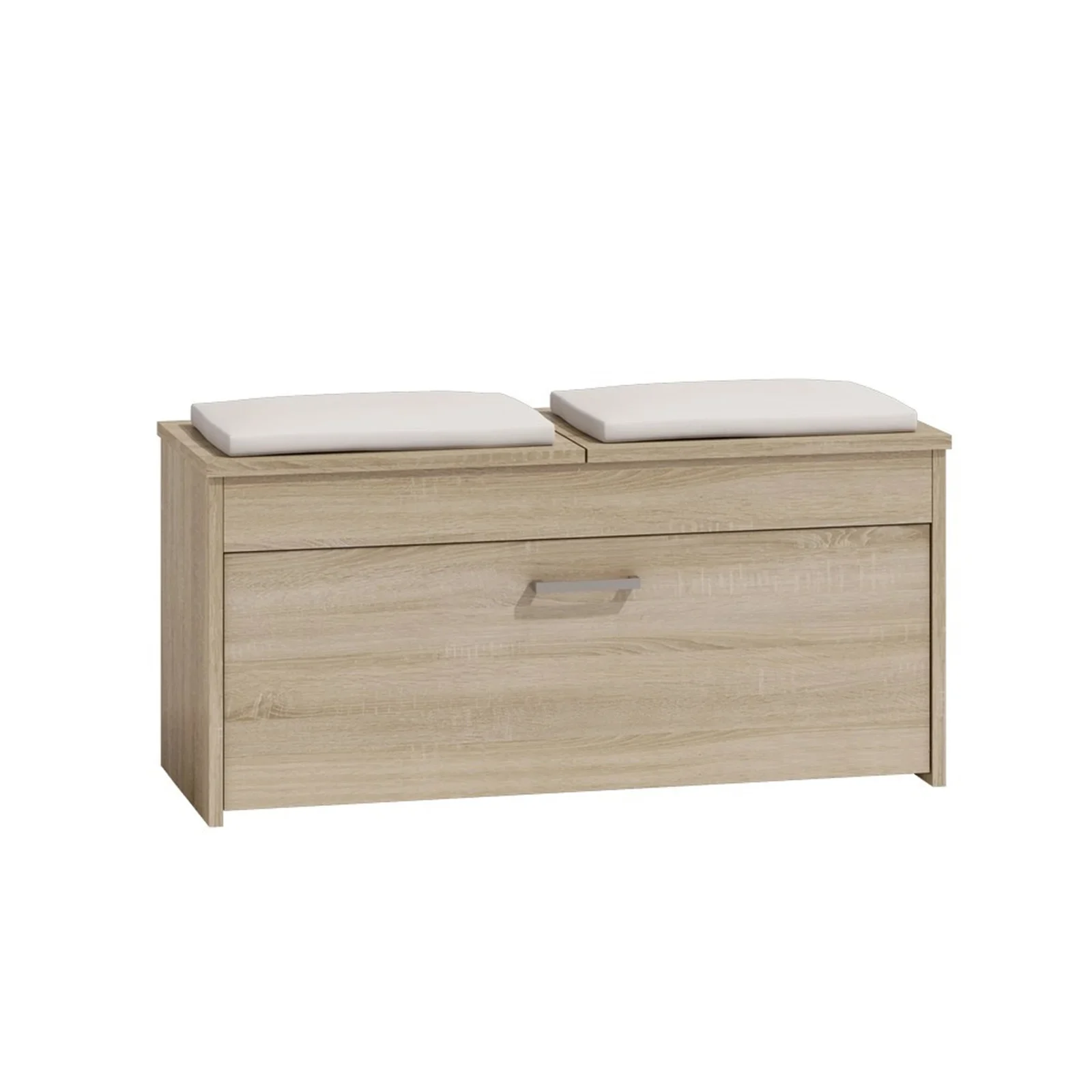 Holuri - Cuier BANGOR, cu lada si sertar, 50x35x181 cm + Pantofar LORCA, 3 rafturi, 100x38x46 cm, sonoma deschis