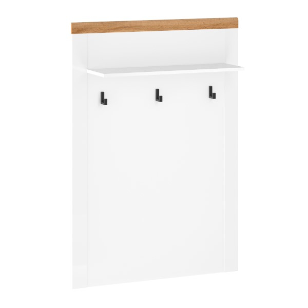 Cuiere - Cuier suspendat VIGO, alb + stejar wotan, 92,6x24,5x132,2 cm