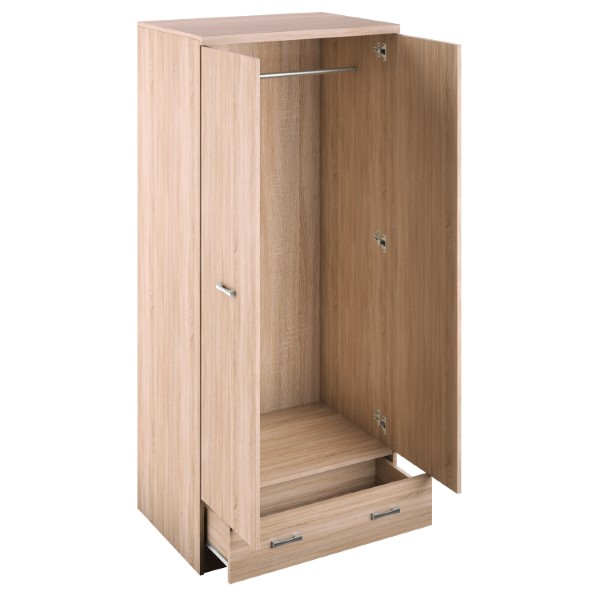 Dulapuri - Dulap TOP MIX, 2 usi, 1 sertar, stejar sonoma, 80x57x183 cm
