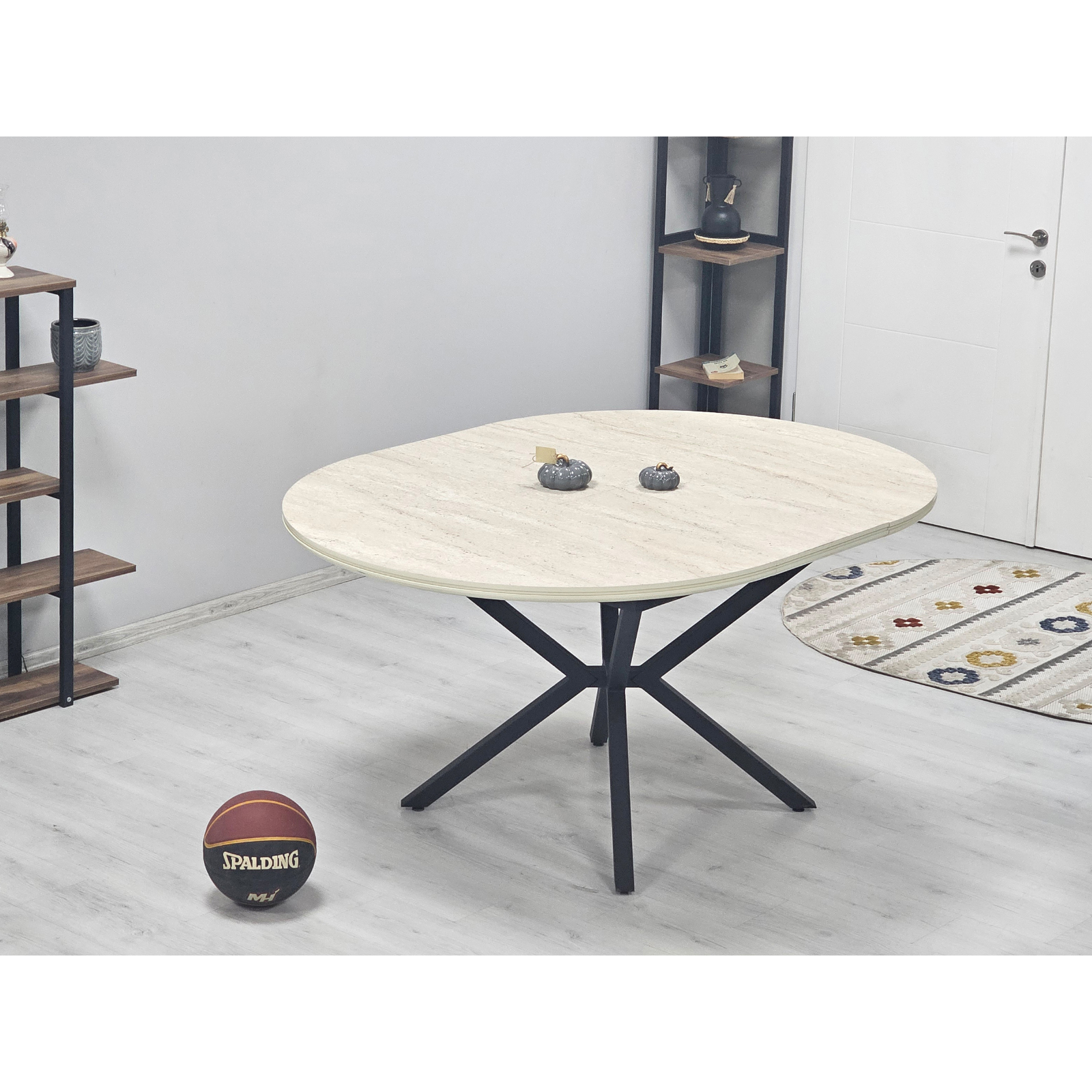 Mese Living - Masa extensibila LANDY, ovala, 120/160x95x75 cm