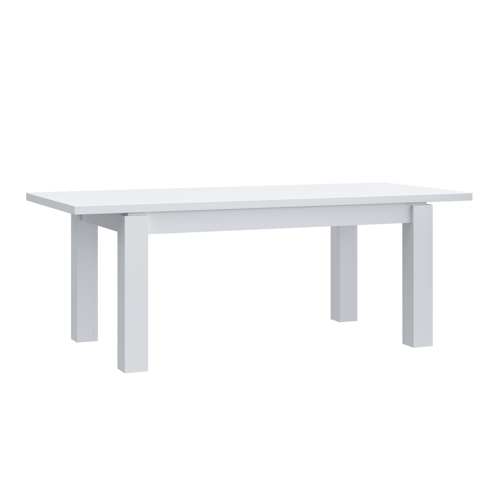 Masute Cafea - Masa extensibila ELARA, 8 persoane, alb, 160,4x90,4x76,1 cm