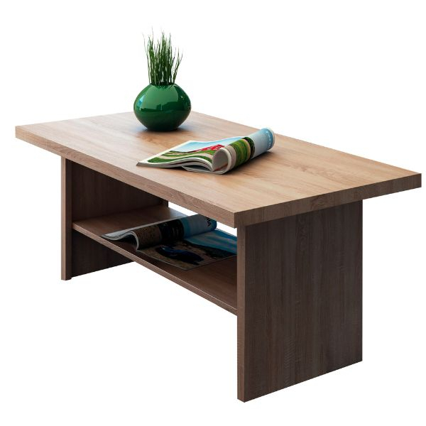 Colectia TOP MIX - Masuta de cafea TOP MIX, cu raft, stejar sonoma, 115x55x48 cm