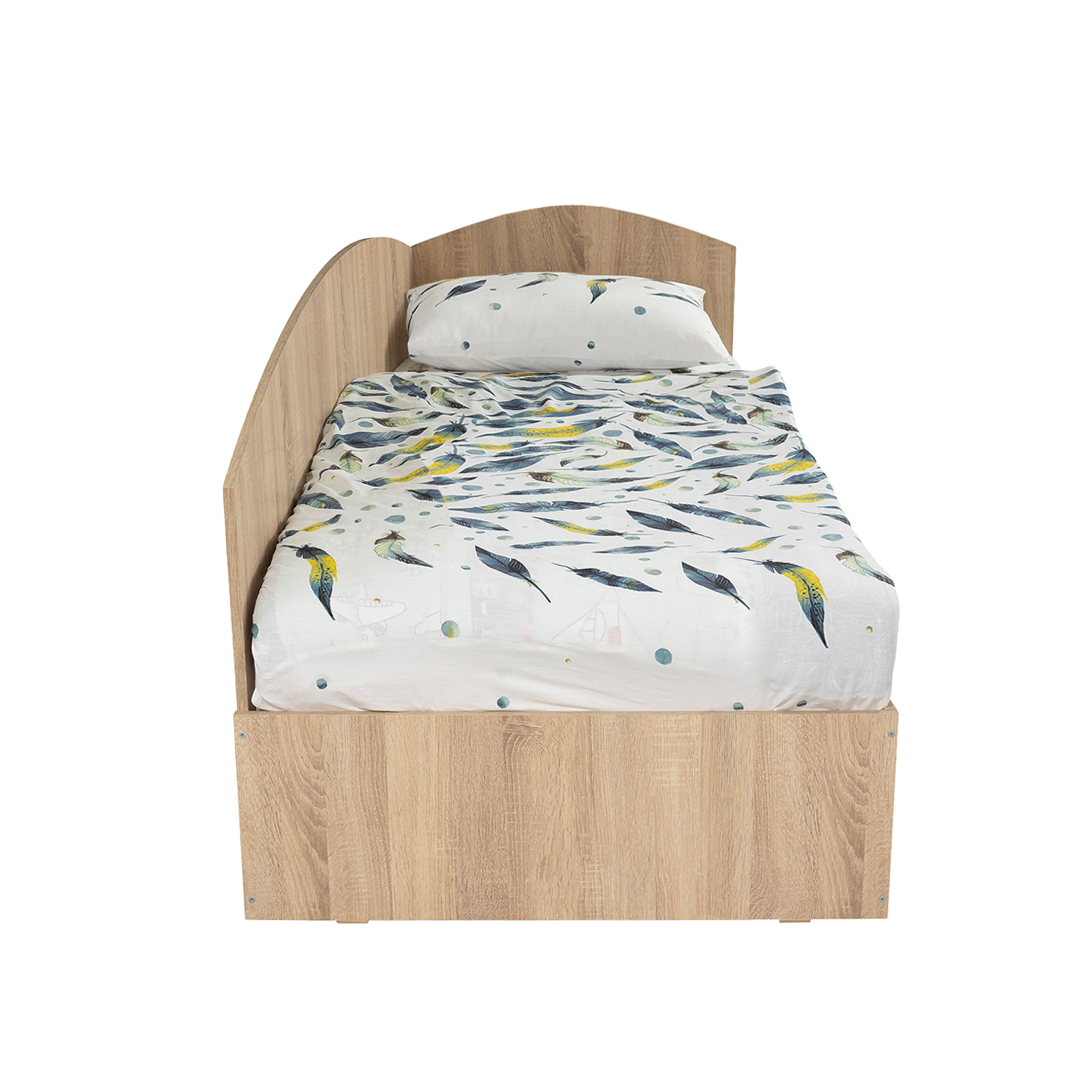 Paturi - Pat Colt Alma 90x200 cm, cu 2 sertare laterale pe role - ExpoMob