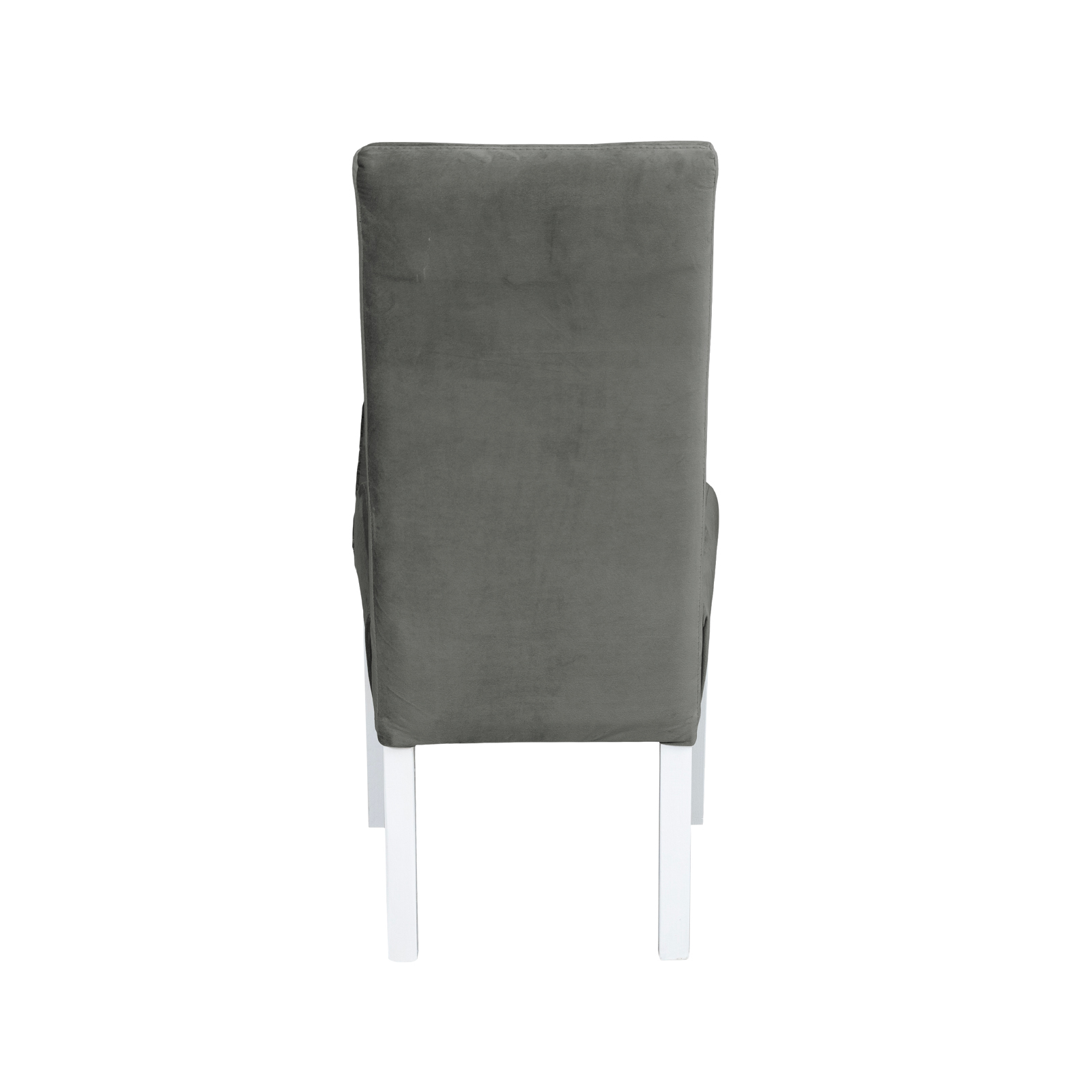 Promo - Scaun living TEO LUX, picioare lemn alb, stofa, 46x60x98 cm