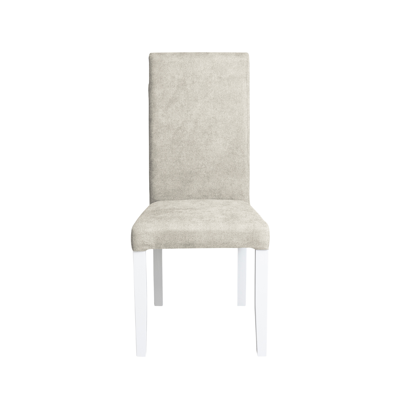 Produs în România - Scaun living TEO, picioare lemn alb, stofa, 46x60x98 cm