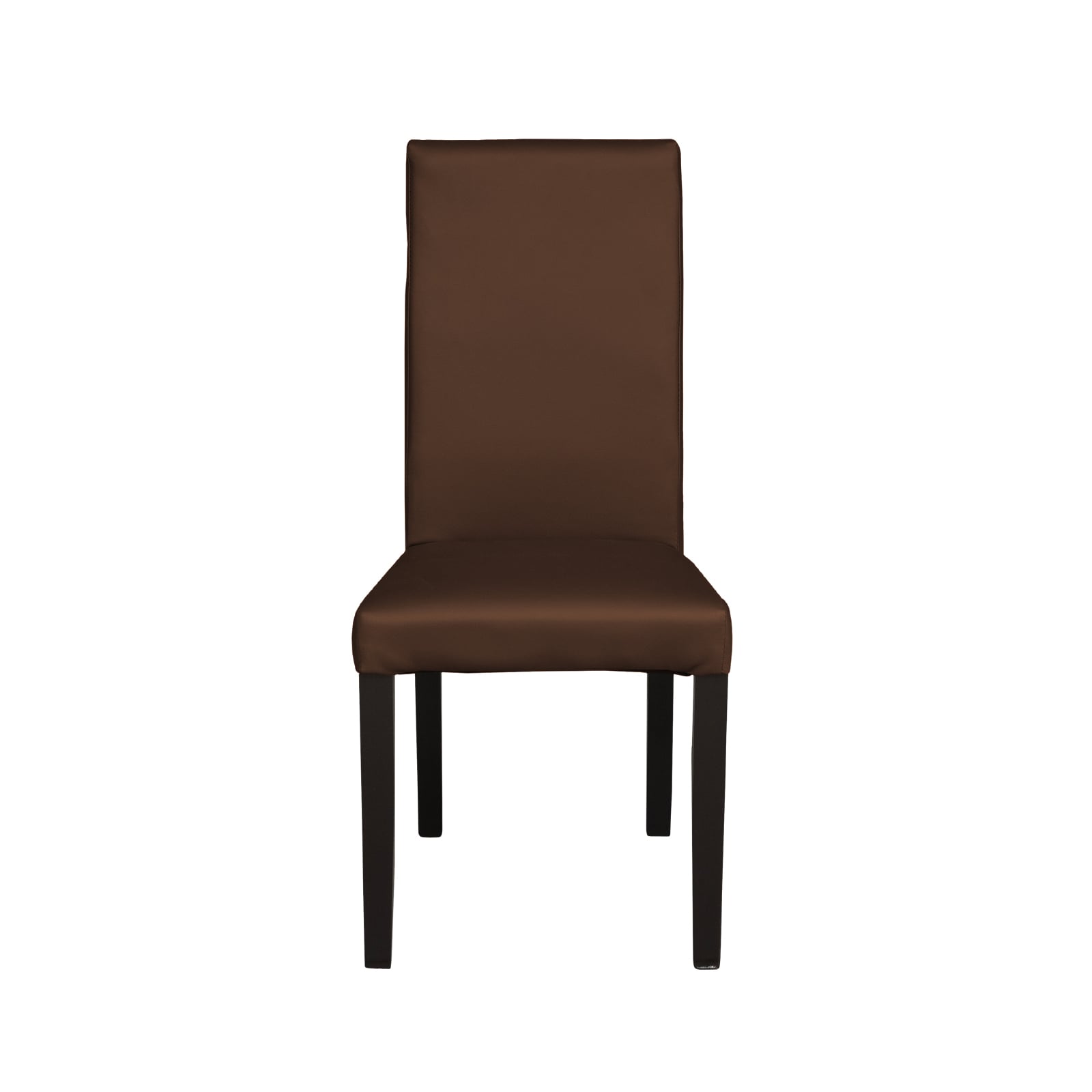 Scaune Bucatarie - Scaun living TEO, picioare lemn wenge, piele ecologica, 46x60x98 cm