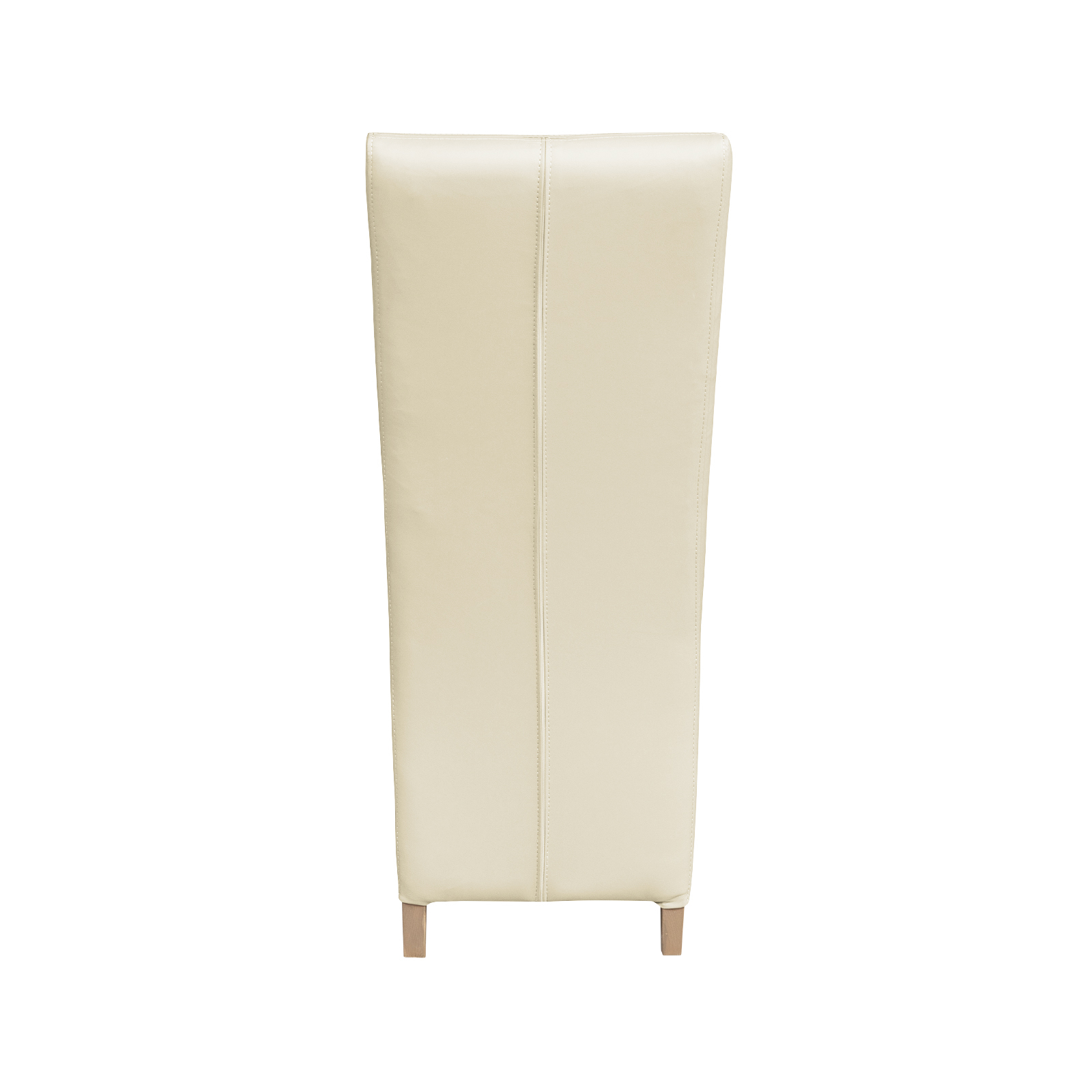 Scaune Bucatarie - Scaun living VANESSA, picioare lemn natur, piele ecologica, 47x60x110 cm