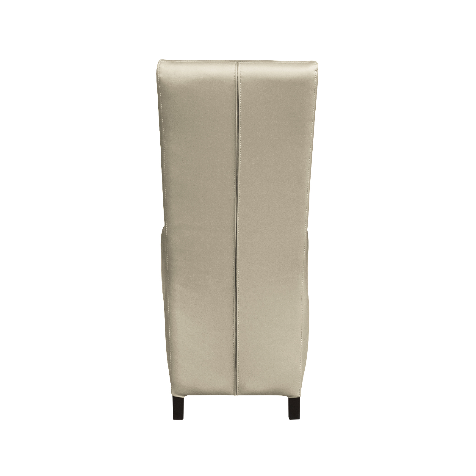 Produs în România - Scaun living VANESSA, picioare lemn wenge, piele ecologica, 47x60x110 cm