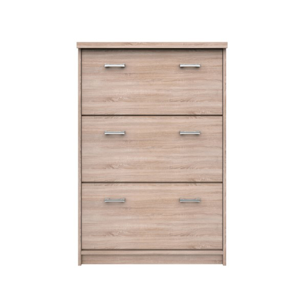 Colectia TOP MIX - Set hol TOP MIX, 4 piese,dulap 2 usi, comoda, pantofar, cuier, stejar sonoma, 200x33x183 cm