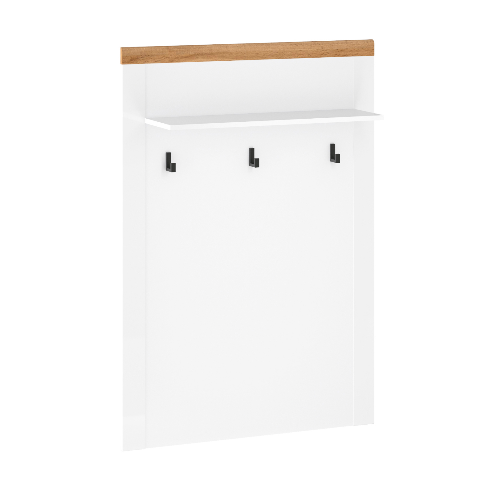 Holuri - Set hol VIGO, 2 piese, pantofar si cuier, alb + stejar wotan