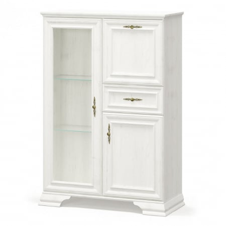 Livinguri - Set Living IRYS, 7 piese, 2 vitrine, 3 comode, masuta de cafea, raft suspendat, pin anderson