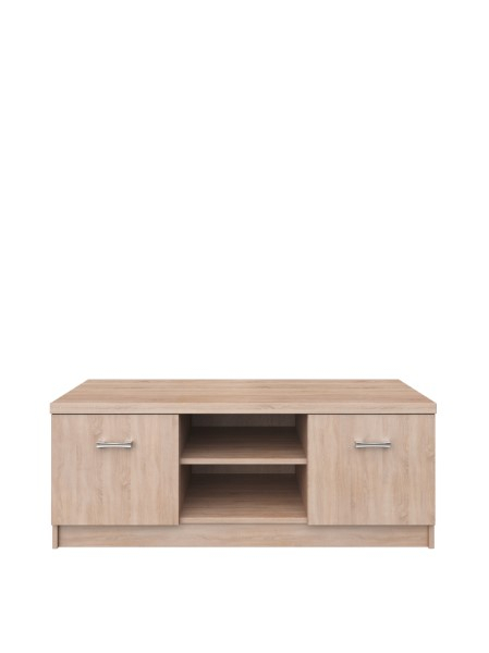 Livinguri - Set Living TOP MIX, 4 piese, dulap 2 usi, comoda TV, vitrina, masuta de cafea, stejar sonoma