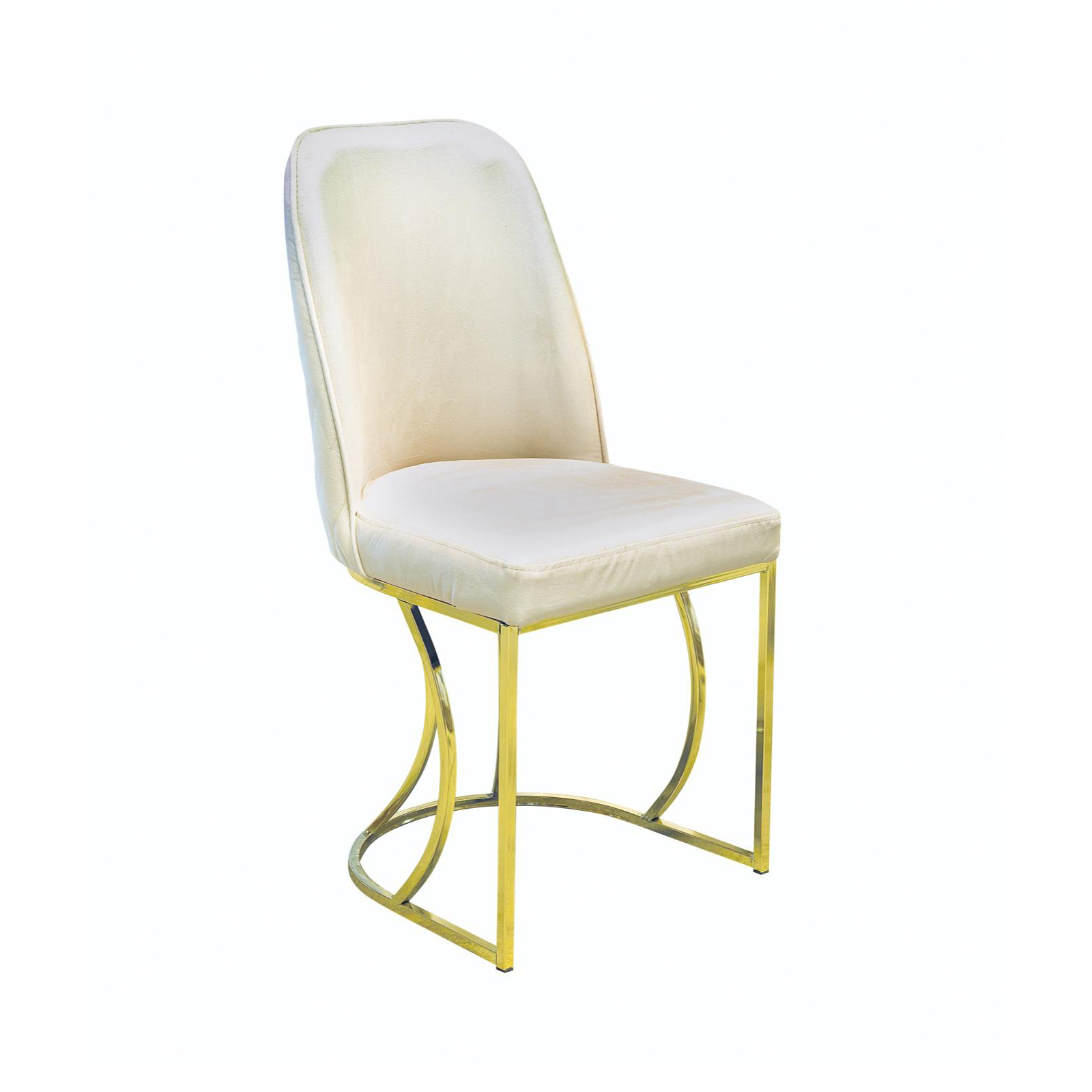 Mese si Scaune - Set TIMARA, masa cu 6 scaune, ovala, 6 persoane, marmura + auriu + bej, 160x80 cm