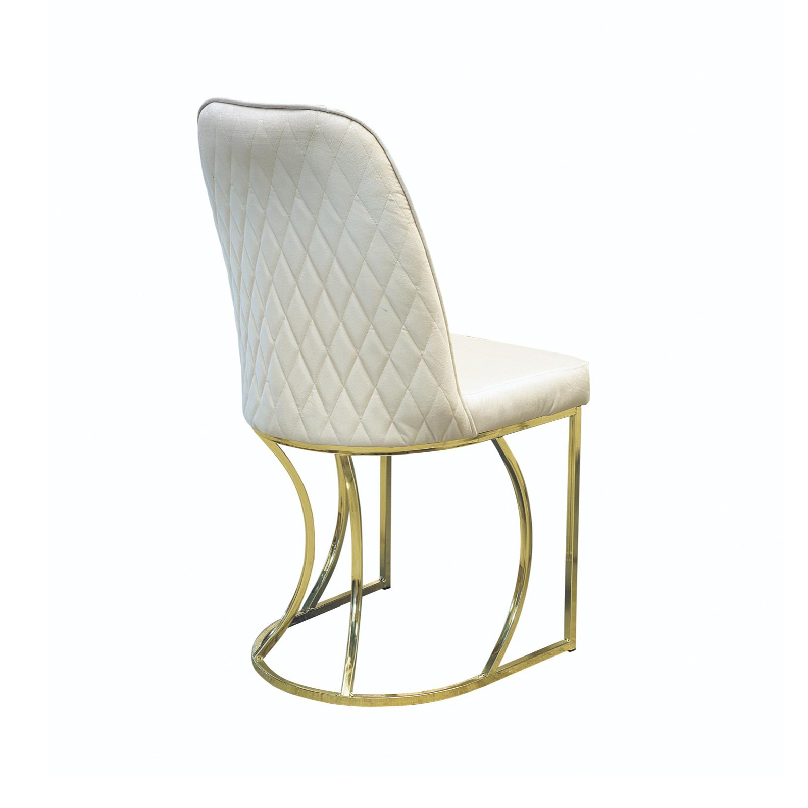 Mese si Scaune - Set TIMARA, masa cu 6 scaune, ovala, 6 persoane, marmura + auriu + crem, 160x80 cm