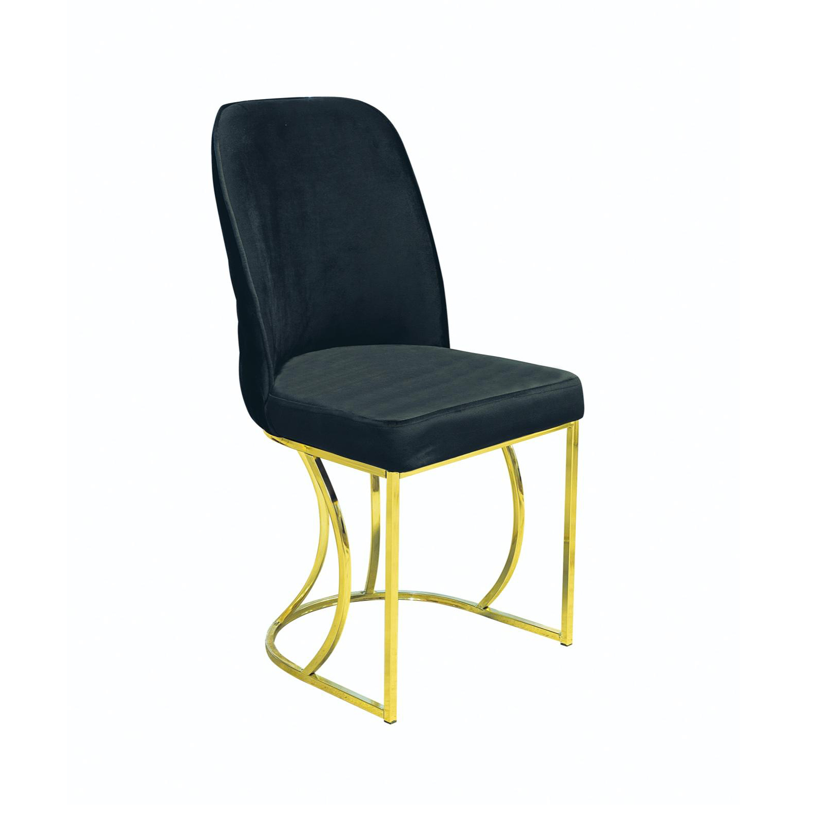 Mese si Scaune - Set TIMARA, masa cu 6 scaune, ovala, 6 persoane, marmura + auriu + negru, 160x80 cm