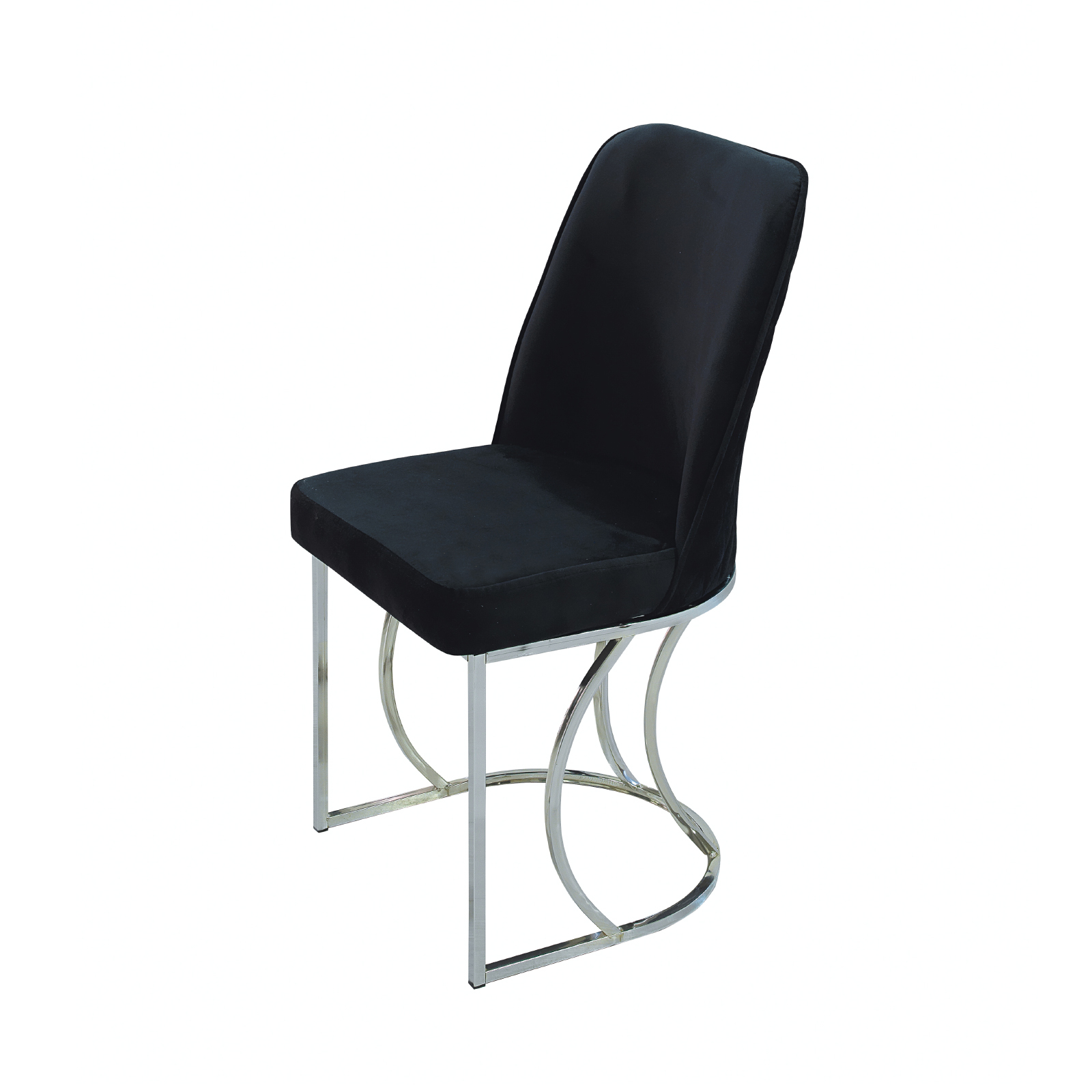 Mese si Scaune - Set TIMARA, masa cu 6 scaune, ovala, 6 persoane, marmura cosmos + argintiu + negru, 160x80 cm