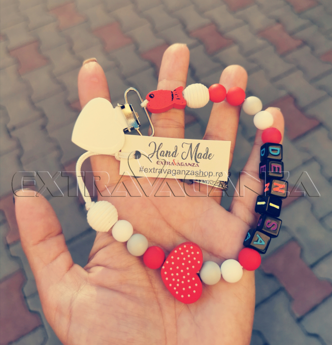 Lantisor pt suzeta Denisa red [2]